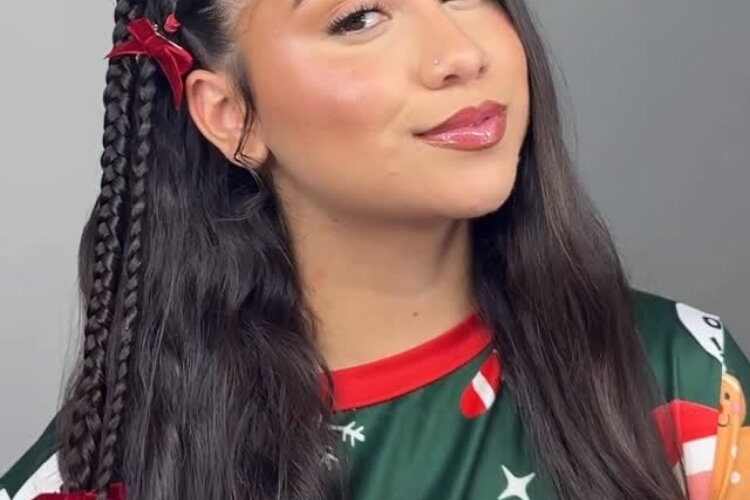 50 ideias de penteados natalinos simples para arrasar no visual