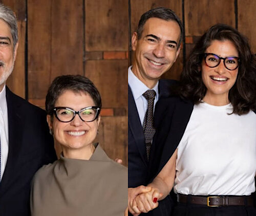 Fátima Bernardes e esposa de William Bonner expressam amor após saída do Jornal Nacional.