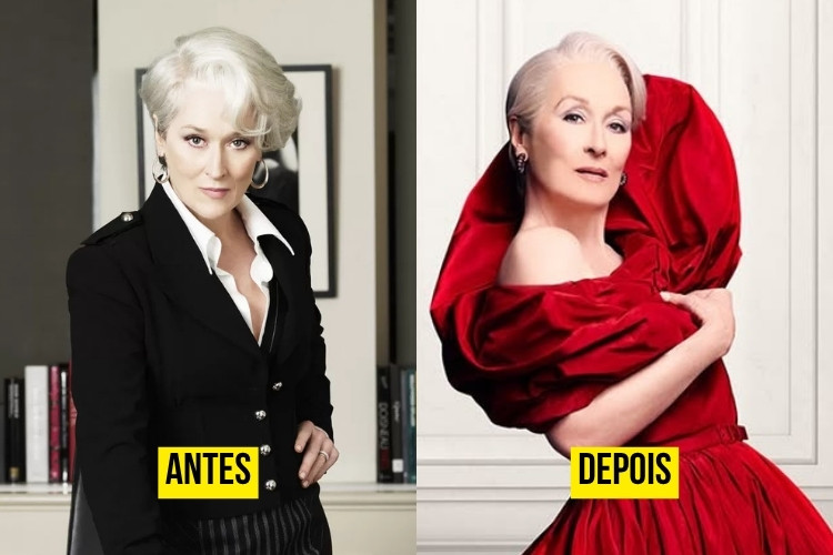 Transformações na Beleza: A Evolução dos Personagens de O Diabo Veste Prada no Filme Original e Sua Sequência